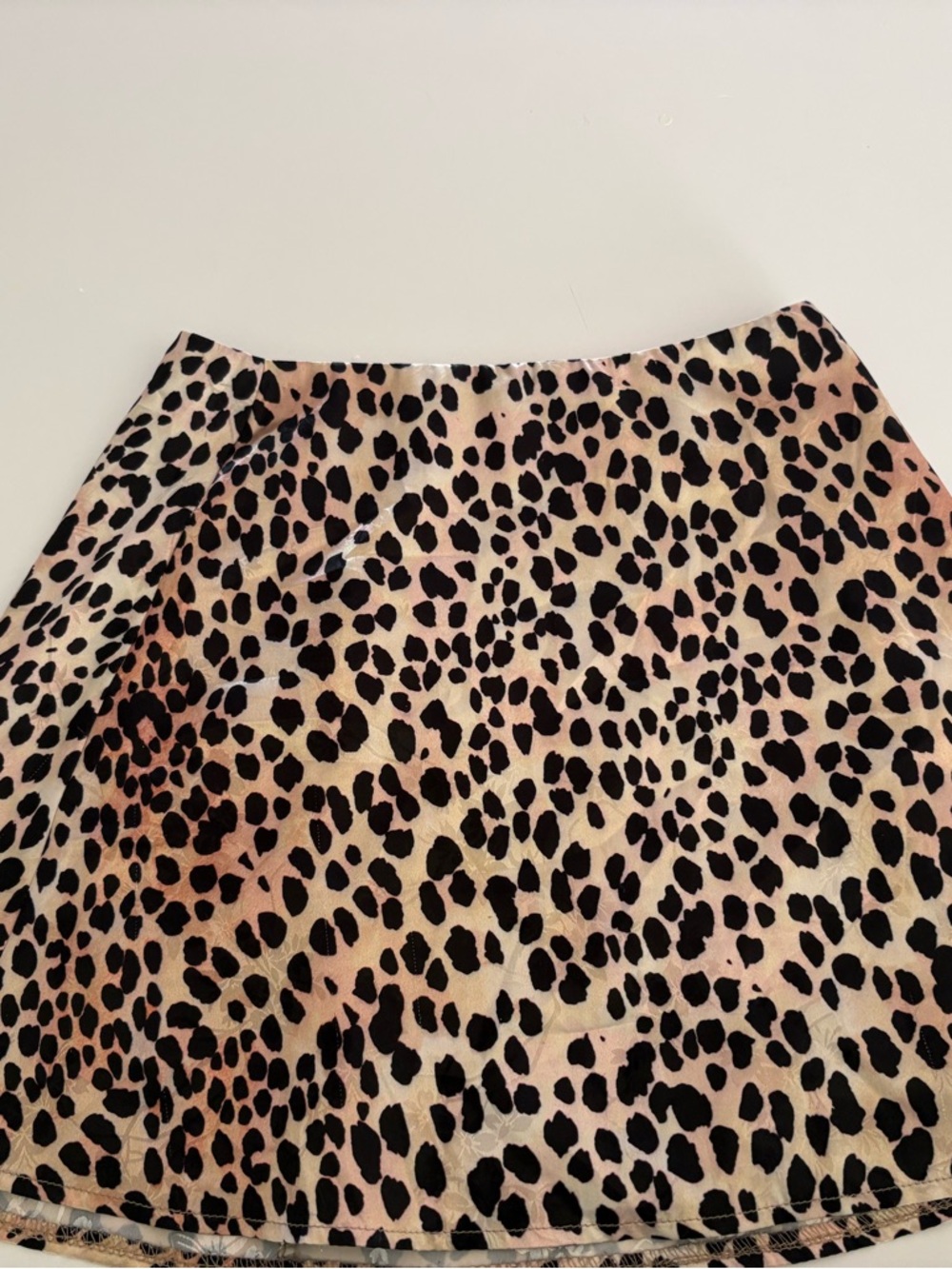 Princess Polly Pink Beige Leopard Mini Skirt